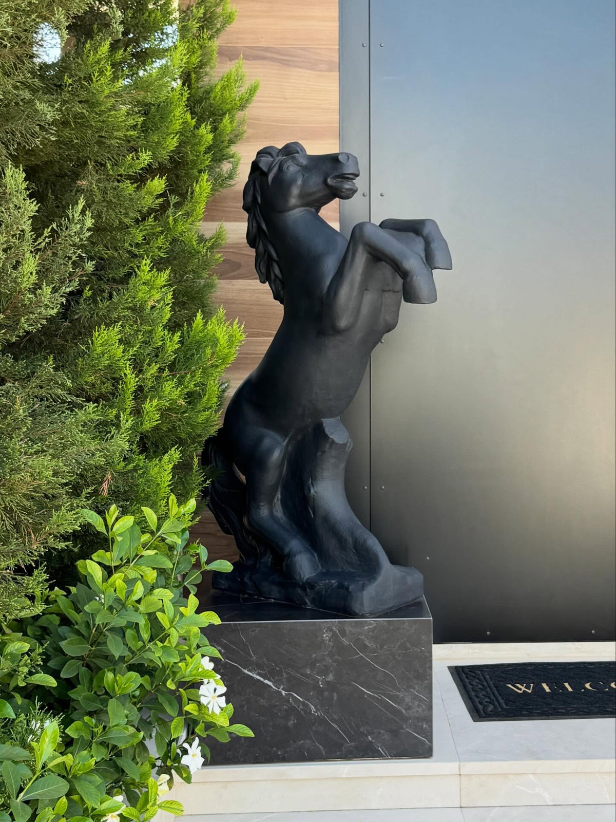 Black Horse Sculpture
