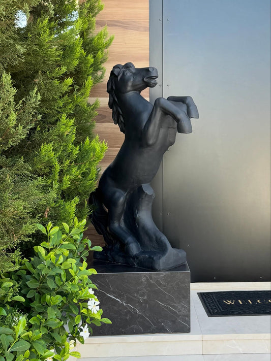 Black Horse Sculpture